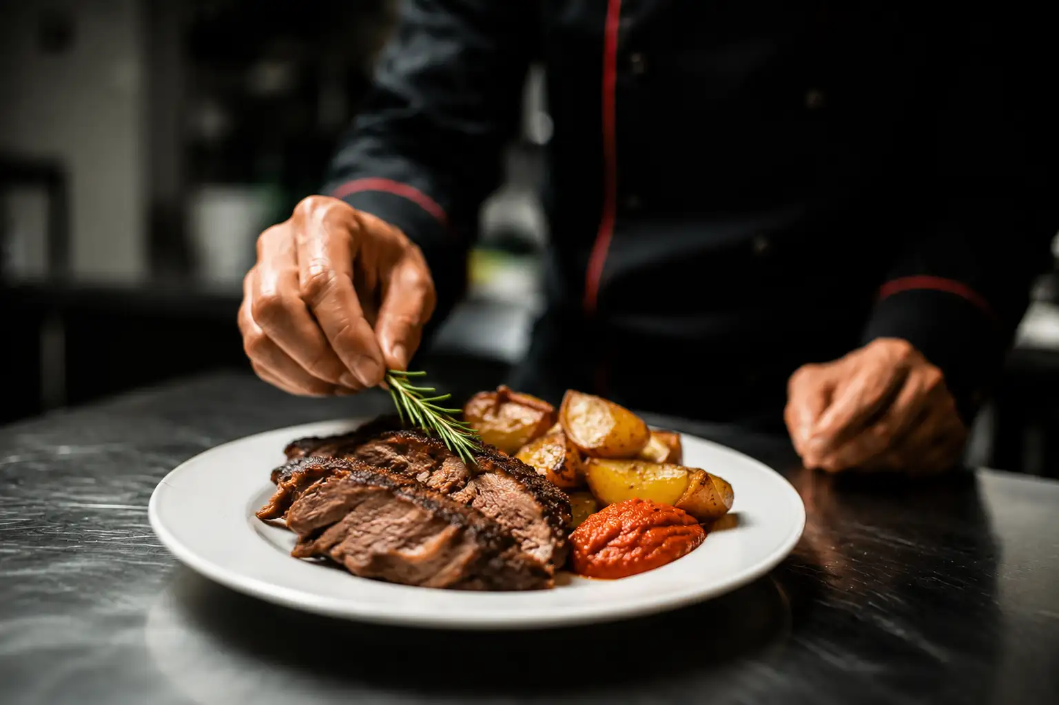 Crnkovečki ražanj — domaća svinjetina na otvorenoj vatri, specijalitet restorana Buffet Zrinski u Črnkovcu, Velika Gorica